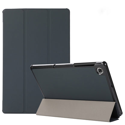 3-folding Skin Texture Horizontal Flip TPU + PU Leather Case with Holder