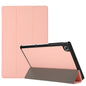 3-folding Skin Texture Horizontal Flip TPU + PU Leather Case with Holder