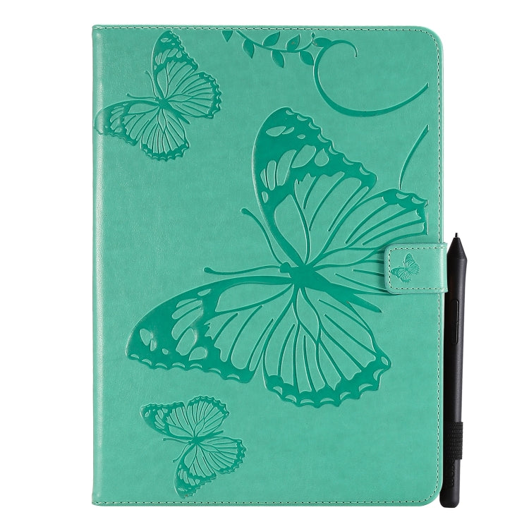 Pressed Printing Butterfly Pattern Horizontal Flip Leather Case with Holder & Card Slots & Wallet & Sleep / Wake-up Function, For iPad Air 2022 / 2020 10.9 /iPad Pro 11 2020 / 2018, For Lenovo Tab M10 Plus TB-X606F, For Samsung Galaxy S6 Lite P610�����...