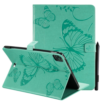 Pressed Printing Butterfly Pattern Horizontal Flip Leather Case with Holder & Card Slots & Wallet & Sleep / Wake-up Function, For iPad Air 2022 / 2020 10.9 /iPad Pro 11 2020 / 2018, For Lenovo Tab M10 Plus TB-X606F, For Samsung Galaxy S6 Lite P610�����...