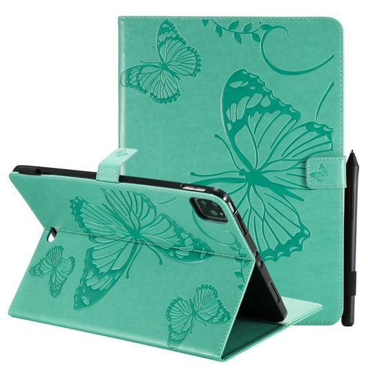 Pressed Printing Butterfly Pattern Horizontal Flip Leather Case with Holder & Card Slots & Wallet & Sleep / Wake-up Function, For iPad Air 2022 / 2020 10.9 /iPad Pro 11 2020 / 2018, For Lenovo Tab M10 Plus TB-X606F, For Samsung Galaxy S6 Lite P610�����...