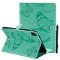 Pressed Printing Butterfly Pattern Horizontal Flip Leather Case with Holder & Card Slots & Wallet & Sleep / Wake-up Function, For iPad Air 2022 / 2020 10.9 /iPad Pro 11 2020 / 2018, For Lenovo Tab M10 Plus TB-X606F, For Samsung Galaxy S6 Lite P610�����...