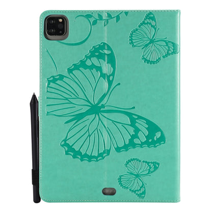 Pressed Printing Butterfly Pattern Horizontal Flip Leather Case with Holder & Card Slots & Wallet & Sleep / Wake-up Function, For iPad Air 2022 / 2020 10.9 /iPad Pro 11 2020 / 2018, For Lenovo Tab M10 Plus TB-X606F, For Samsung Galaxy S6 Lite P610�����...