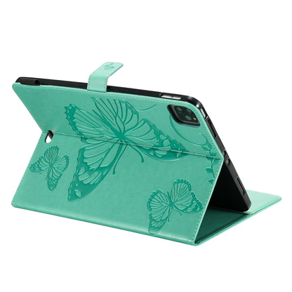 Pressed Printing Butterfly Pattern Horizontal Flip Leather Case with Holder & Card Slots & Wallet & Sleep / Wake-up Function, For iPad Air 2022 / 2020 10.9 /iPad Pro 11 2020 / 2018, For Lenovo Tab M10 Plus TB-X606F, For Samsung Galaxy S6 Lite P610�����...