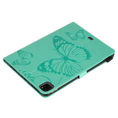 Pressed Printing Butterfly Pattern Horizontal Flip Leather Case with Holder & Card Slots & Wallet & Sleep / Wake-up Function, For iPad Air 2022 / 2020 10.9 /iPad Pro 11 2020 / 2018, For Lenovo Tab M10 Plus TB-X606F, For Samsung Galaxy S6 Lite P610�����...