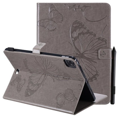 Pressed Printing Butterfly Pattern Horizontal Flip Leather Case with Holder & Card Slots & Wallet & Sleep / Wake-up Function, For iPad Air 2022 / 2020 10.9 /iPad Pro 11 2020 / 2018, For Lenovo Tab M10 Plus TB-X606F, For Samsung Galaxy S6 Lite P610�����...