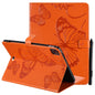 Pressed Printing Butterfly Pattern Horizontal Flip Leather Case with Holder & Card Slots & Wallet & Sleep / Wake-up Function, For iPad Air 2022 / 2020 10.9 /iPad Pro 11 2020 / 2018, For Lenovo Tab M10 Plus TB-X606F, For Samsung Galaxy S6 Lite P610�����...