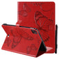 Pressed Printing Butterfly Pattern Horizontal Flip Leather Case with Holder & Card Slots & Wallet & Sleep / Wake-up Function, For iPad Air 2022 / 2020 10.9 /iPad Pro 11 2020 / 2018, For Lenovo Tab M10 Plus TB-X606F, For Samsung Galaxy S6 Lite P610�����...