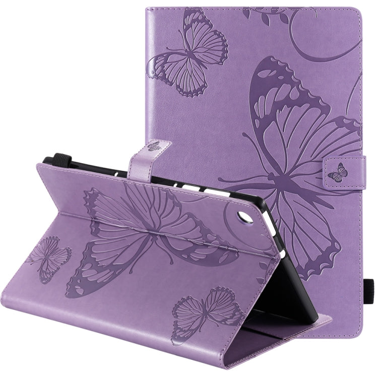 Pressed Printing Butterfly Pattern Horizontal Flip Leather Case with Holder & Card Slots & Wallet & Sleep / Wake-up Function, For iPad Air 2022 / 2020 10.9 /iPad Pro 11 2020 / 2018, For Lenovo Tab M10 Plus TB-X606F, For Samsung Galaxy S6 Lite P610�����...