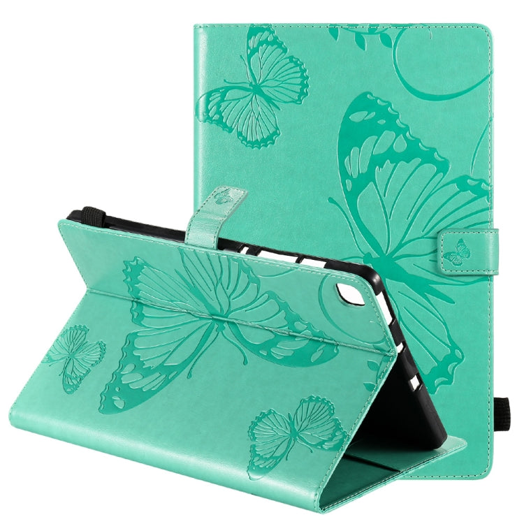 Pressed Printing Butterfly Pattern Horizontal Flip Leather Case with Holder & Card Slots & Wallet & Sleep / Wake-up Function, For iPad Air 2022 / 2020 10.9 /iPad Pro 11 2020 / 2018, For Lenovo Tab M10 Plus TB-X606F, For Samsung Galaxy S6 Lite P610�����...