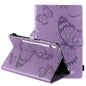 Pressed Printing Butterfly Pattern Horizontal Flip Leather Case with Holder & Card Slots & Wallet & Sleep / Wake-up Function, For iPad Air 2022 / 2020 10.9 /iPad Pro 11 2020 / 2018, For Lenovo Tab M10 Plus TB-X606F, For Samsung Galaxy S6 Lite P610�����...