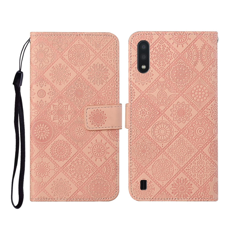 Ethnic Style Embossed Pattern Horizontal Flip Leather Case with Holder & Card Slots & Wallet & Lanyard, For Samsung Galaxy A01, For Samsung Galaxy A10 / M10, For Samsung Galaxy A10s, For Samsung Galaxy A11, For Samsung Galaxy A12�����������������������...