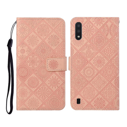Ethnic Style Embossed Pattern Horizontal Flip Leather Case with Holder & Card Slots & Wallet & Lanyard, For Samsung Galaxy A01, For Samsung Galaxy A10 / M10, For Samsung Galaxy A10s, For Samsung Galaxy A11, For Samsung Galaxy A12�����������������������...