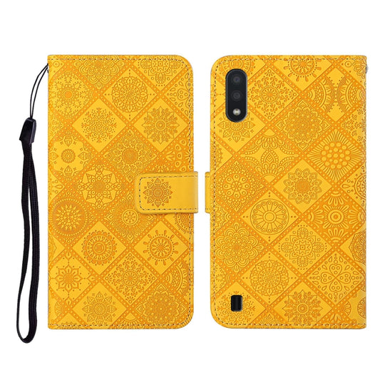Ethnic Style Embossed Pattern Horizontal Flip Leather Case with Holder & Card Slots & Wallet & Lanyard, For Samsung Galaxy A01, For Samsung Galaxy A10 / M10, For Samsung Galaxy A10s, For Samsung Galaxy A11, For Samsung Galaxy A12�����������������������...