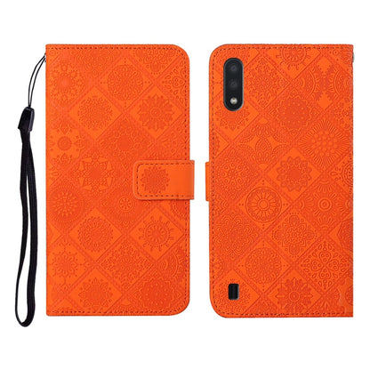 Ethnic Style Embossed Pattern Horizontal Flip Leather Case with Holder & Card Slots & Wallet & Lanyard, For Samsung Galaxy A01, For Samsung Galaxy A10 / M10, For Samsung Galaxy A10s, For Samsung Galaxy A11, For Samsung Galaxy A12�����������������������...