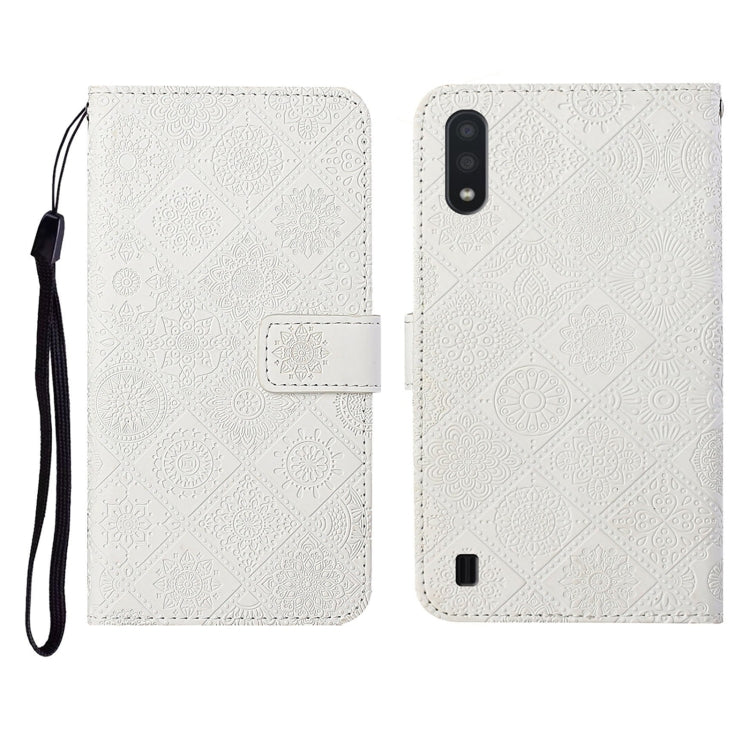 Ethnic Style Embossed Pattern Horizontal Flip Leather Case with Holder & Card Slots & Wallet & Lanyard, For Samsung Galaxy A01, For Samsung Galaxy A10 / M10, For Samsung Galaxy A10s, For Samsung Galaxy A11, For Samsung Galaxy A12�����������������������...