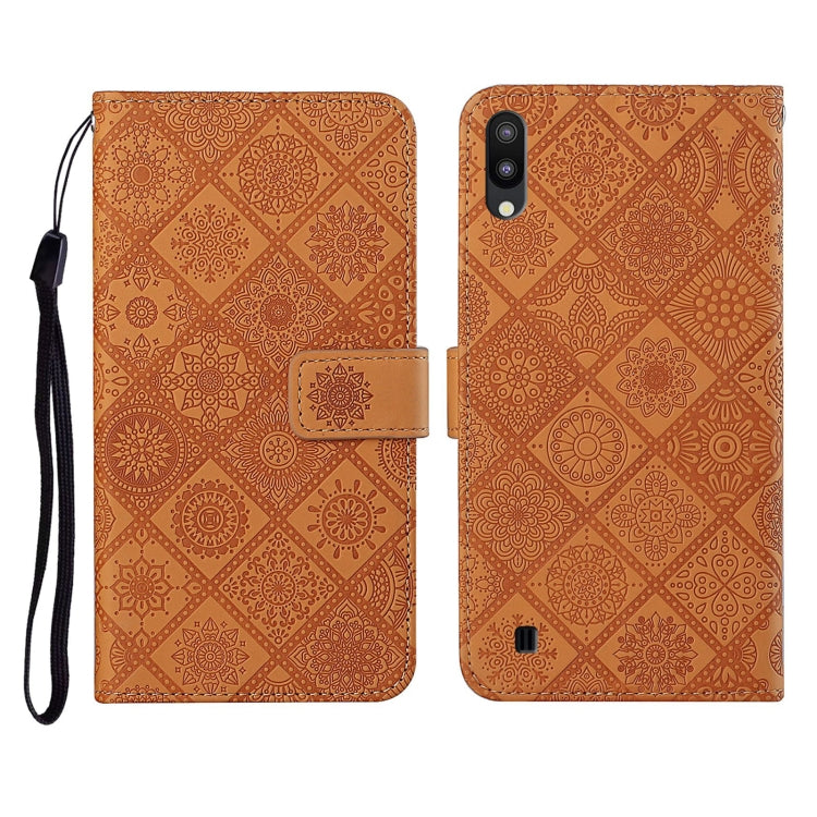 Ethnic Style Embossed Pattern Horizontal Flip Leather Case with Holder & Card Slots & Wallet & Lanyard, For Samsung Galaxy A01, For Samsung Galaxy A10 / M10, For Samsung Galaxy A10s, For Samsung Galaxy A11, For Samsung Galaxy A12�����������������������...