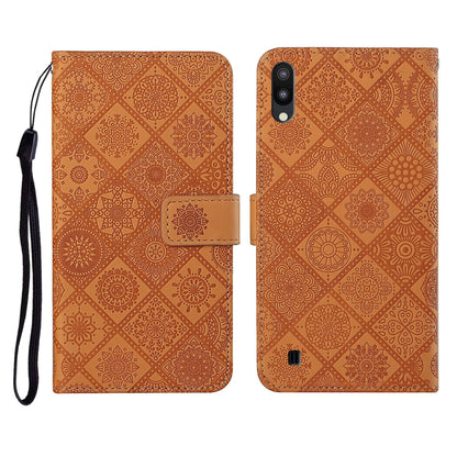 Ethnic Style Embossed Pattern Horizontal Flip Leather Case with Holder & Card Slots & Wallet & Lanyard, For Samsung Galaxy A01, For Samsung Galaxy A10 / M10, For Samsung Galaxy A10s, For Samsung Galaxy A11, For Samsung Galaxy A12�����������������������...