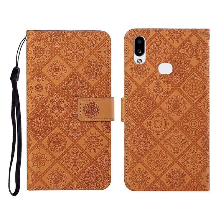 Ethnic Style Embossed Pattern Horizontal Flip Leather Case with Holder & Card Slots & Wallet & Lanyard, For Samsung Galaxy A01, For Samsung Galaxy A10 / M10, For Samsung Galaxy A10s, For Samsung Galaxy A11, For Samsung Galaxy A12�����������������������...