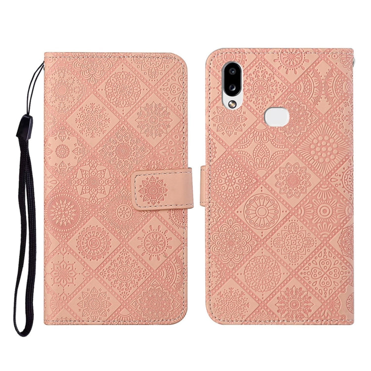 Ethnic Style Embossed Pattern Horizontal Flip Leather Case with Holder & Card Slots & Wallet & Lanyard, For Samsung Galaxy A01, For Samsung Galaxy A10 / M10, For Samsung Galaxy A10s, For Samsung Galaxy A11, For Samsung Galaxy A12�����������������������...