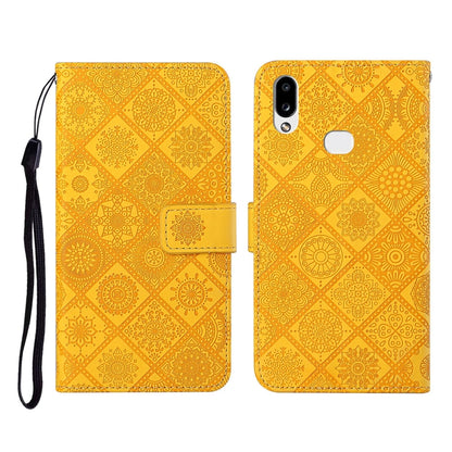 Ethnic Style Embossed Pattern Horizontal Flip Leather Case with Holder & Card Slots & Wallet & Lanyard, For Samsung Galaxy A01, For Samsung Galaxy A10 / M10, For Samsung Galaxy A10s, For Samsung Galaxy A11, For Samsung Galaxy A12�����������������������...