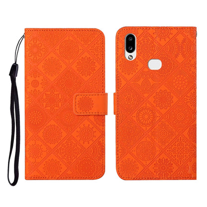 Ethnic Style Embossed Pattern Horizontal Flip Leather Case with Holder & Card Slots & Wallet & Lanyard, For Samsung Galaxy A01, For Samsung Galaxy A10 / M10, For Samsung Galaxy A10s, For Samsung Galaxy A11, For Samsung Galaxy A12�����������������������...