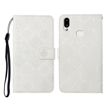 Ethnic Style Embossed Pattern Horizontal Flip Leather Case with Holder & Card Slots & Wallet & Lanyard, For Samsung Galaxy A01, For Samsung Galaxy A10 / M10, For Samsung Galaxy A10s, For Samsung Galaxy A11, For Samsung Galaxy A12�����������������������...