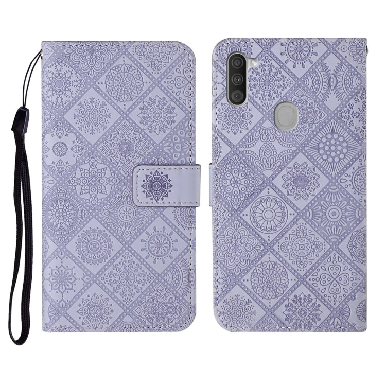 Ethnic Style Embossed Pattern Horizontal Flip Leather Case with Holder & Card Slots & Wallet & Lanyard, For Samsung Galaxy A01, For Samsung Galaxy A10 / M10, For Samsung Galaxy A10s, For Samsung Galaxy A11, For Samsung Galaxy A12�����������������������...