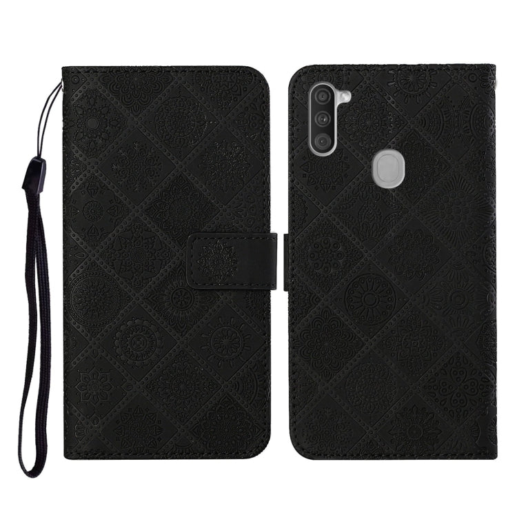 Ethnic Style Embossed Pattern Horizontal Flip Leather Case with Holder & Card Slots & Wallet & Lanyard, For Samsung Galaxy A01, For Samsung Galaxy A10 / M10, For Samsung Galaxy A10s, For Samsung Galaxy A11, For Samsung Galaxy A12�����������������������...