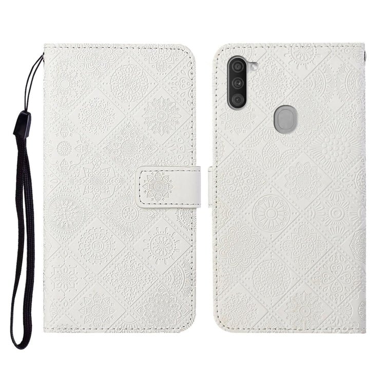 Ethnic Style Embossed Pattern Horizontal Flip Leather Case with Holder & Card Slots & Wallet & Lanyard, For Samsung Galaxy A01, For Samsung Galaxy A10 / M10, For Samsung Galaxy A10s, For Samsung Galaxy A11, For Samsung Galaxy A12�����������������������...