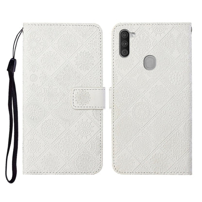 Ethnic Style Embossed Pattern Horizontal Flip Leather Case with Holder & Card Slots & Wallet & Lanyard, For Samsung Galaxy A01, For Samsung Galaxy A10 / M10, For Samsung Galaxy A10s, For Samsung Galaxy A11, For Samsung Galaxy A12�����������������������...