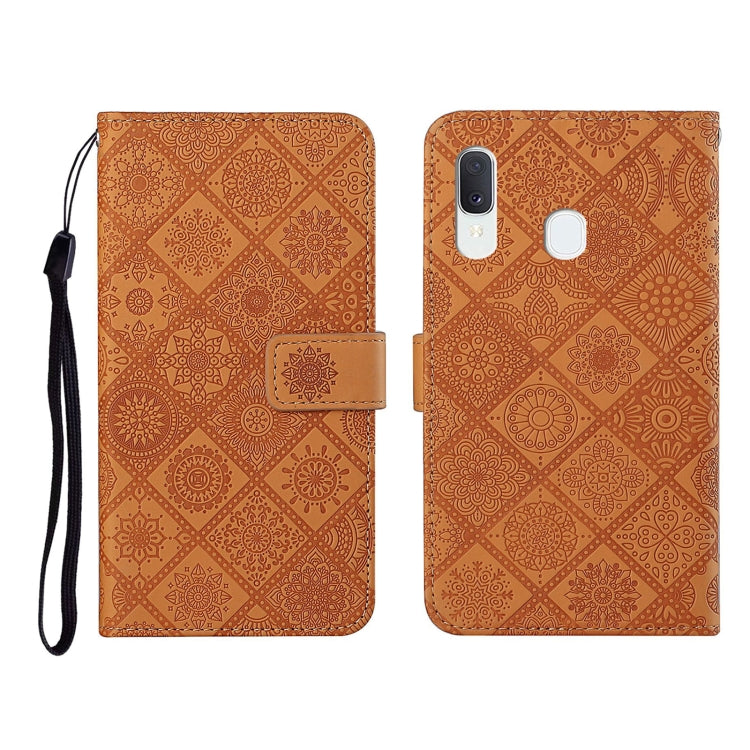 Ethnic Style Embossed Pattern Horizontal Flip Leather Case with Holder & Card Slots & Wallet & Lanyard, For Samsung Galaxy A01, For Samsung Galaxy A10 / M10, For Samsung Galaxy A10s, For Samsung Galaxy A11, For Samsung Galaxy A12�����������������������...