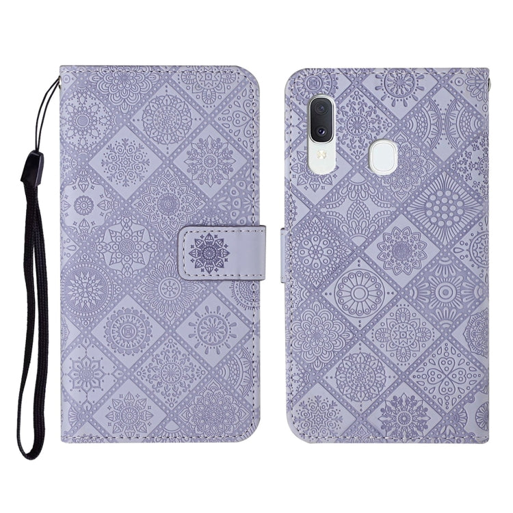 Ethnic Style Embossed Pattern Horizontal Flip Leather Case with Holder & Card Slots & Wallet & Lanyard, For Samsung Galaxy A01, For Samsung Galaxy A10 / M10, For Samsung Galaxy A10s, For Samsung Galaxy A11, For Samsung Galaxy A12�����������������������...