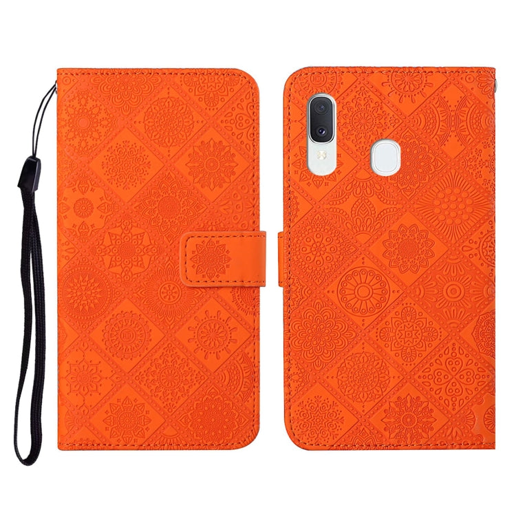 Ethnic Style Embossed Pattern Horizontal Flip Leather Case with Holder & Card Slots & Wallet & Lanyard, For Samsung Galaxy A01, For Samsung Galaxy A10 / M10, For Samsung Galaxy A10s, For Samsung Galaxy A11, For Samsung Galaxy A12�����������������������...