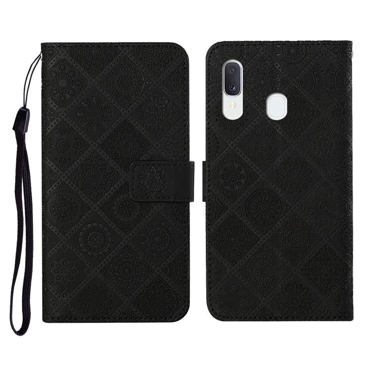 Ethnic Style Embossed Pattern Horizontal Flip Leather Case with Holder & Card Slots & Wallet & Lanyard, For Samsung Galaxy A01, For Samsung Galaxy A10 / M10, For Samsung Galaxy A10s, For Samsung Galaxy A11, For Samsung Galaxy A12�����������������������...