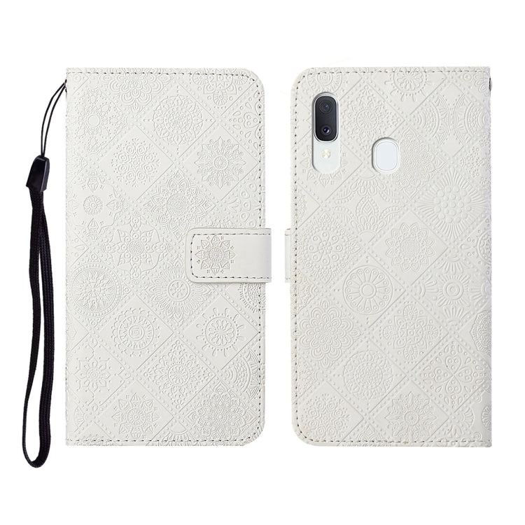 Ethnic Style Embossed Pattern Horizontal Flip Leather Case with Holder & Card Slots & Wallet & Lanyard, For Samsung Galaxy A01, For Samsung Galaxy A10 / M10, For Samsung Galaxy A10s, For Samsung Galaxy A11, For Samsung Galaxy A12�����������������������...