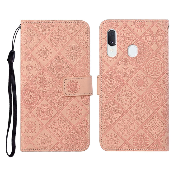 Ethnic Style Embossed Pattern Horizontal Flip Leather Case with Holder & Card Slots & Wallet & Lanyard, For Samsung Galaxy A20e, For Samsung Galaxy A20s, For Samsung Galaxy A21, For Samsung Galaxy A21s, For Samsung Galaxy A31, For Samsung Galaxy A40