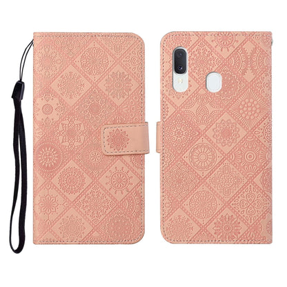 Ethnic Style Embossed Pattern Horizontal Flip Leather Case with Holder & Card Slots & Wallet & Lanyard, For Samsung Galaxy A20e, For Samsung Galaxy A20s, For Samsung Galaxy A21, For Samsung Galaxy A21s, For Samsung Galaxy A31, For Samsung Galaxy A40