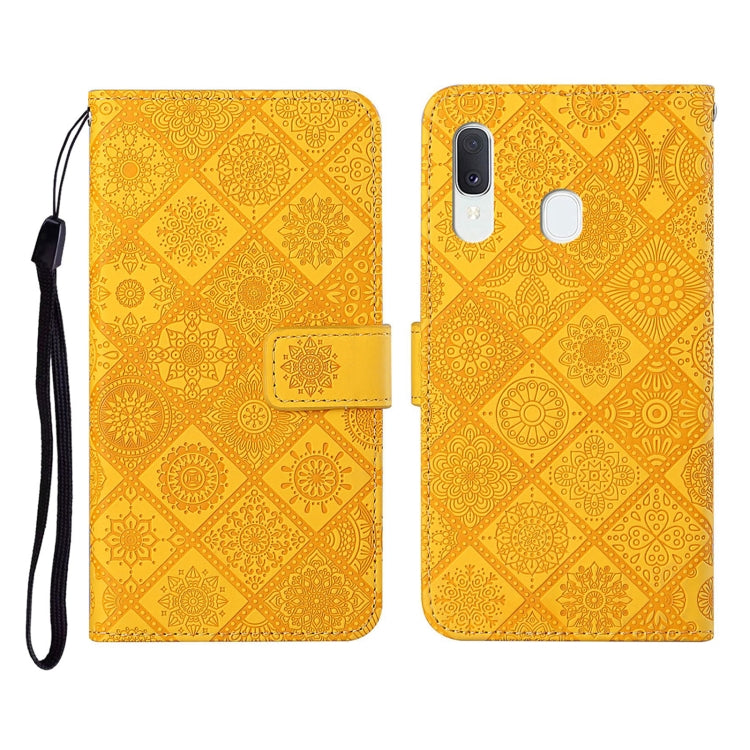 Ethnic Style Embossed Pattern Horizontal Flip Leather Case with Holder & Card Slots & Wallet & Lanyard, For Samsung Galaxy A20e, For Samsung Galaxy A20s, For Samsung Galaxy A21, For Samsung Galaxy A21s, For Samsung Galaxy A31, For Samsung Galaxy A40