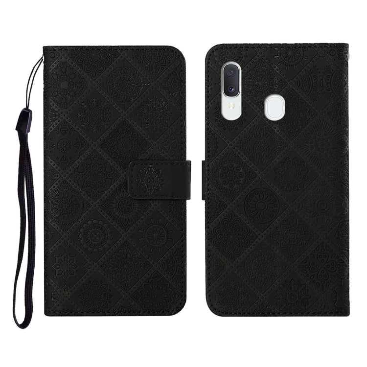 Ethnic Style Embossed Pattern Horizontal Flip Leather Case with Holder & Card Slots & Wallet & Lanyard, For Samsung Galaxy A20e, For Samsung Galaxy A20s, For Samsung Galaxy A21, For Samsung Galaxy A21s, For Samsung Galaxy A31, For Samsung Galaxy A40