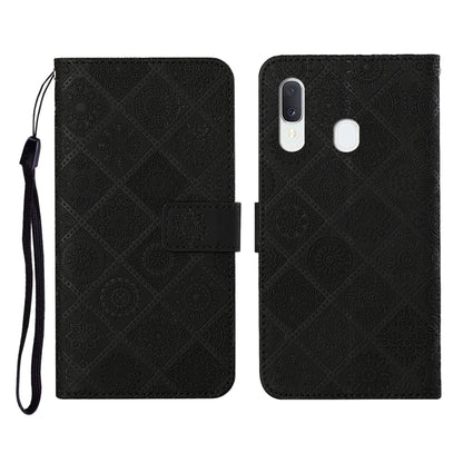 Ethnic Style Embossed Pattern Horizontal Flip Leather Case with Holder & Card Slots & Wallet & Lanyard, For Samsung Galaxy A20e, For Samsung Galaxy A20s, For Samsung Galaxy A21, For Samsung Galaxy A21s, For Samsung Galaxy A31, For Samsung Galaxy A40