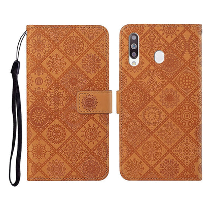 Ethnic Style Embossed Pattern Horizontal Flip Leather Case with Holder & Card Slots & Wallet & Lanyard, For Samsung Galaxy A20e, For Samsung Galaxy A20s, For Samsung Galaxy A21, For Samsung Galaxy A21s, For Samsung Galaxy A31, For Samsung Galaxy A40