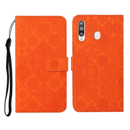 Ethnic Style Embossed Pattern Horizontal Flip Leather Case with Holder & Card Slots & Wallet & Lanyard, For Samsung Galaxy A20e, For Samsung Galaxy A20s, For Samsung Galaxy A21, For Samsung Galaxy A21s, For Samsung Galaxy A31, For Samsung Galaxy A40