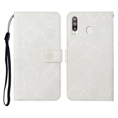 Ethnic Style Embossed Pattern Horizontal Flip Leather Case with Holder & Card Slots & Wallet & Lanyard, For Samsung Galaxy A20e, For Samsung Galaxy A20s, For Samsung Galaxy A21, For Samsung Galaxy A21s, For Samsung Galaxy A31, For Samsung Galaxy A40