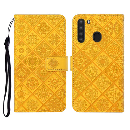 Ethnic Style Embossed Pattern Horizontal Flip Leather Case with Holder & Card Slots & Wallet & Lanyard, For Samsung Galaxy A20e, For Samsung Galaxy A20s, For Samsung Galaxy A21, For Samsung Galaxy A21s, For Samsung Galaxy A31, For Samsung Galaxy A40