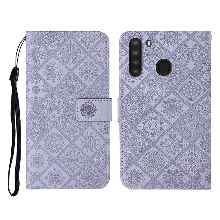 Ethnic Style Embossed Pattern Horizontal Flip Leather Case with Holder & Card Slots & Wallet & Lanyard, For Samsung Galaxy A20e, For Samsung Galaxy A20s, For Samsung Galaxy A21, For Samsung Galaxy A21s, For Samsung Galaxy A31, For Samsung Galaxy A40