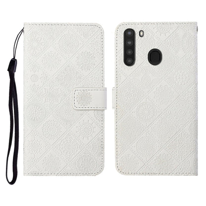 Ethnic Style Embossed Pattern Horizontal Flip Leather Case with Holder & Card Slots & Wallet & Lanyard, For Samsung Galaxy A20e, For Samsung Galaxy A20s, For Samsung Galaxy A21, For Samsung Galaxy A21s, For Samsung Galaxy A31, For Samsung Galaxy A40