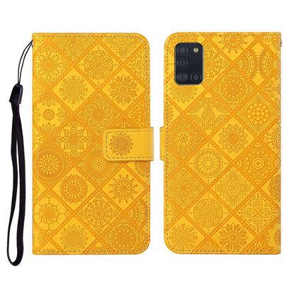 Ethnic Style Embossed Pattern Horizontal Flip Leather Case with Holder & Card Slots & Wallet & Lanyard, For Samsung Galaxy A20e, For Samsung Galaxy A20s, For Samsung Galaxy A21, For Samsung Galaxy A21s, For Samsung Galaxy A31, For Samsung Galaxy A40
