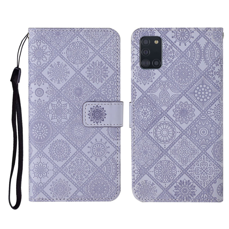 Ethnic Style Embossed Pattern Horizontal Flip Leather Case with Holder & Card Slots & Wallet & Lanyard, For Samsung Galaxy A20e, For Samsung Galaxy A20s, For Samsung Galaxy A21, For Samsung Galaxy A21s, For Samsung Galaxy A31, For Samsung Galaxy A40