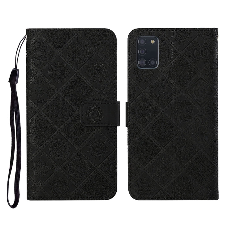 Ethnic Style Embossed Pattern Horizontal Flip Leather Case with Holder & Card Slots & Wallet & Lanyard, For Samsung Galaxy A20e, For Samsung Galaxy A20s, For Samsung Galaxy A21, For Samsung Galaxy A21s, For Samsung Galaxy A31, For Samsung Galaxy A40
